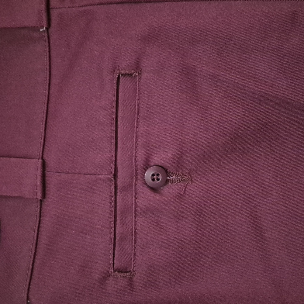 Dickies Women's Burgandy Wide leg Dress Pants - Picture 5 of 9